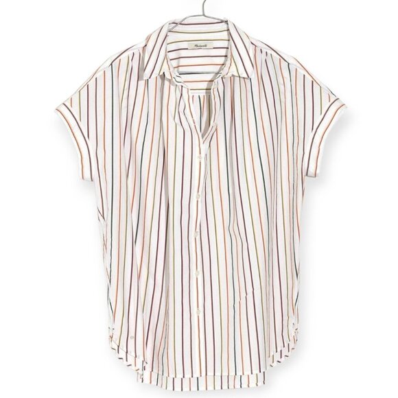 Madewell Central Oversized Sadie Stripe Shirt Small - Picture 4 of 12